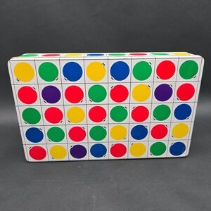 Vintage Christmas Ornament Pop Art Metal Tin Colorful Holiday Cookie Box Storage